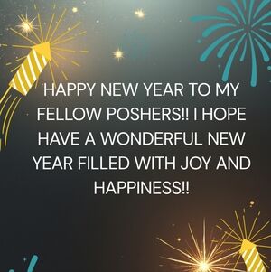 New Year Celebration Digital Greeting Card with Fireworks Design